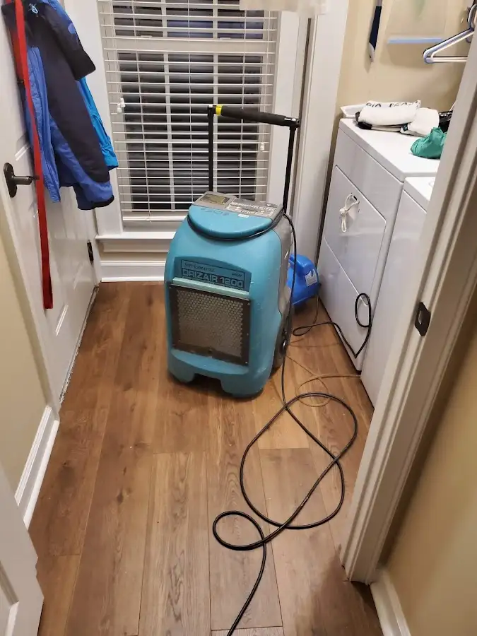 Commercial dehumidifier deployed for Flood Damage Cleanup in Trenton